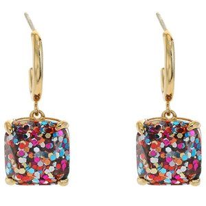 Kate Spade New York Mini Small Square Huggies Earrings Multi Colored